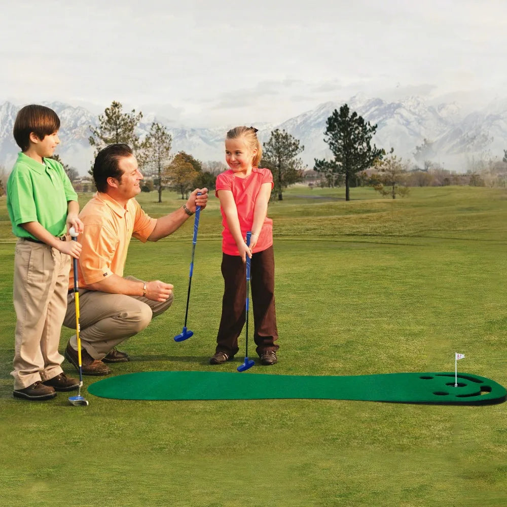 indoor Outdoor Training Putting Green Mats Set