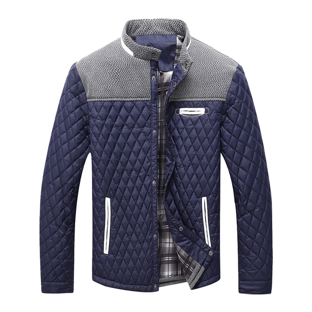Men's Lightweight Winter Warm Bomber Quilted Coat L