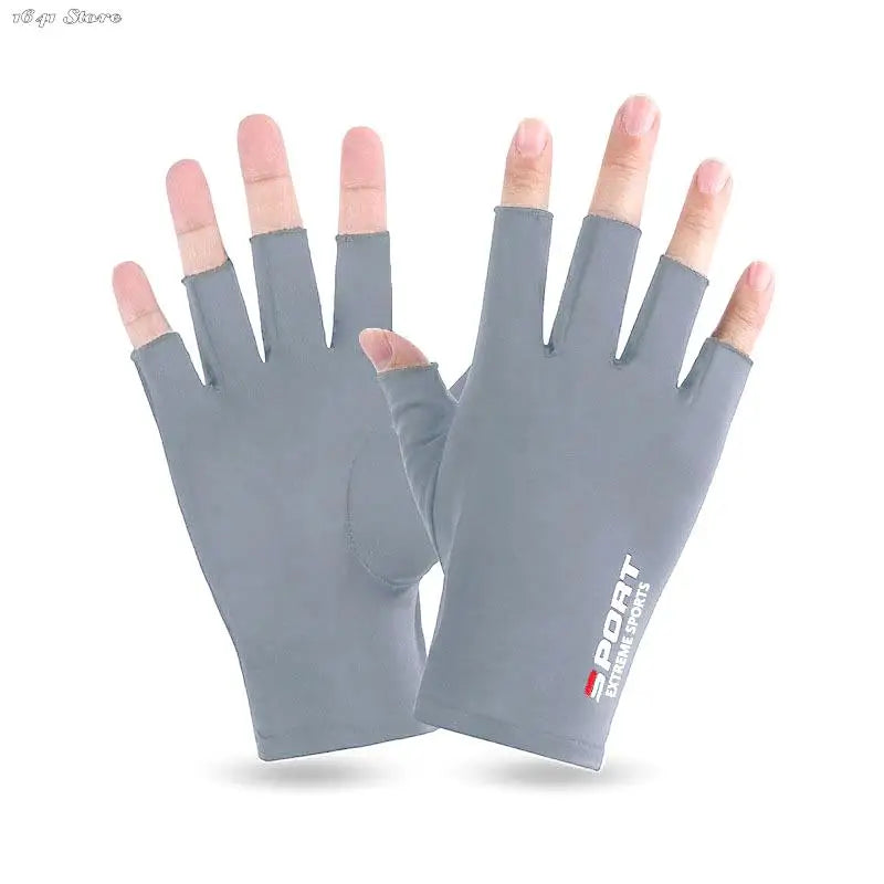 1 Pair Anti-UV Men Women Fishing Gloves Sunscreen
