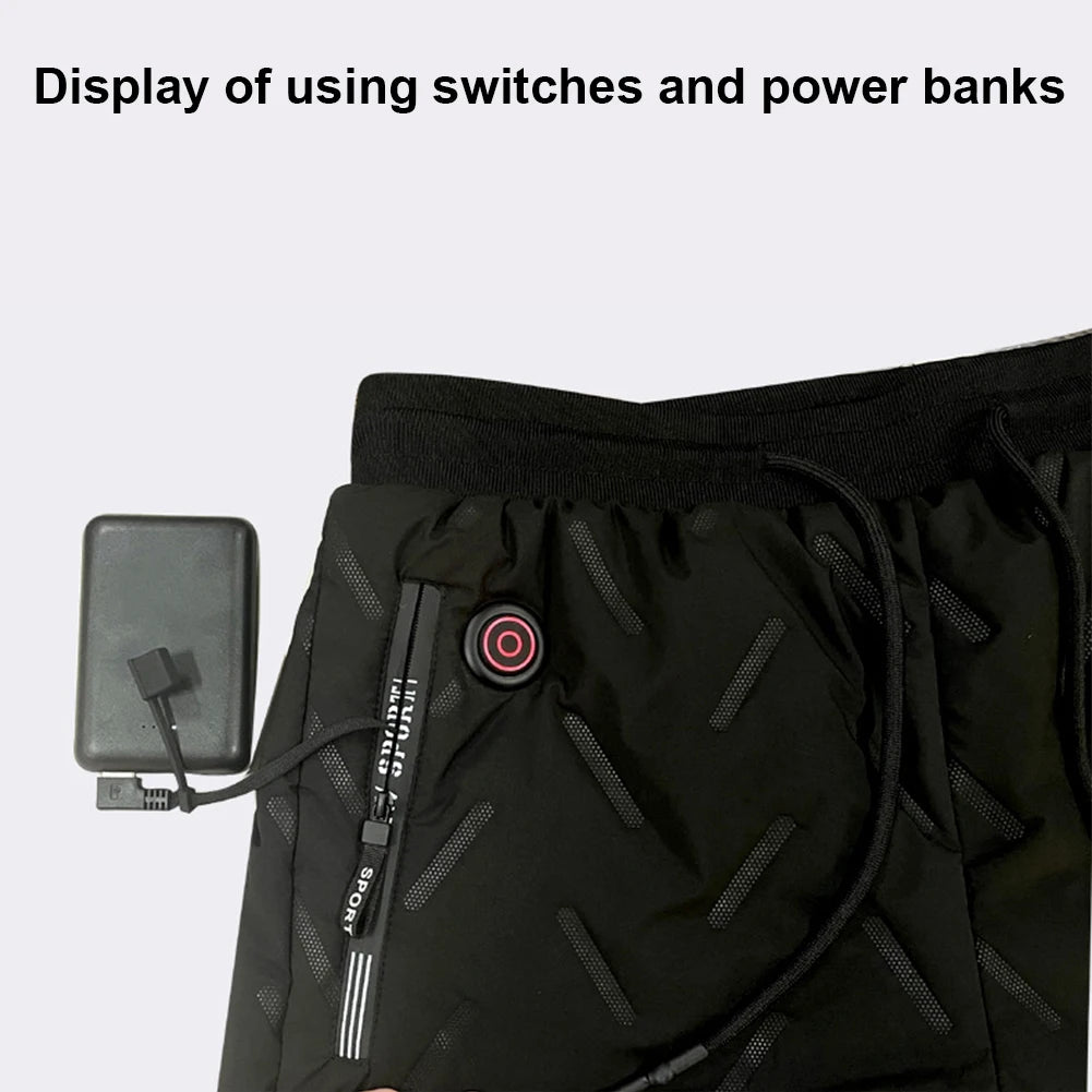 Waterproof Unisex Heated Thermal Pants, 10 settings