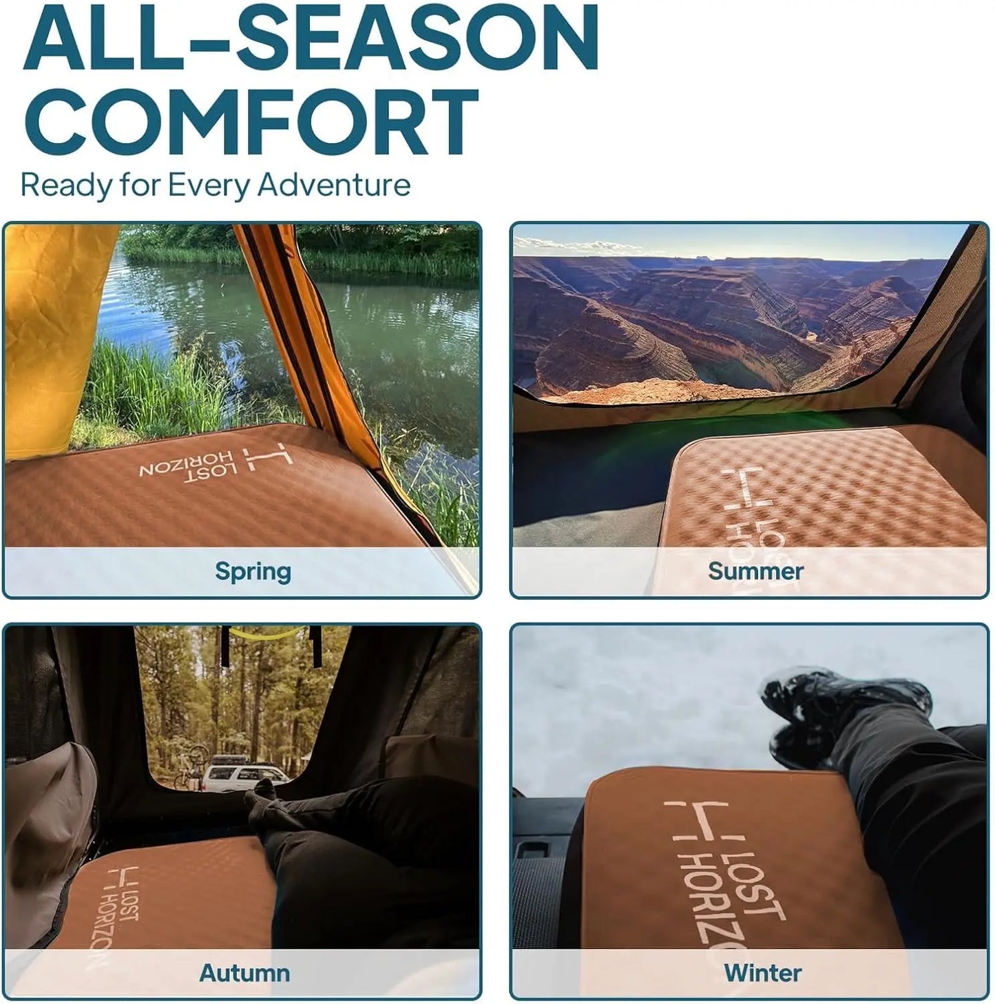 All Season Self-Inflating 4.5" Camping Mattress,
