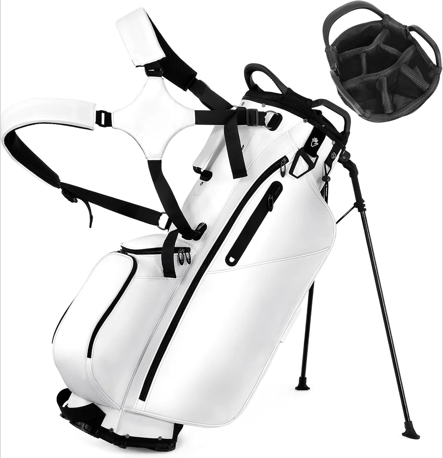 Lightweight Golf Bags with 7 Way Full-Length Dividers,
