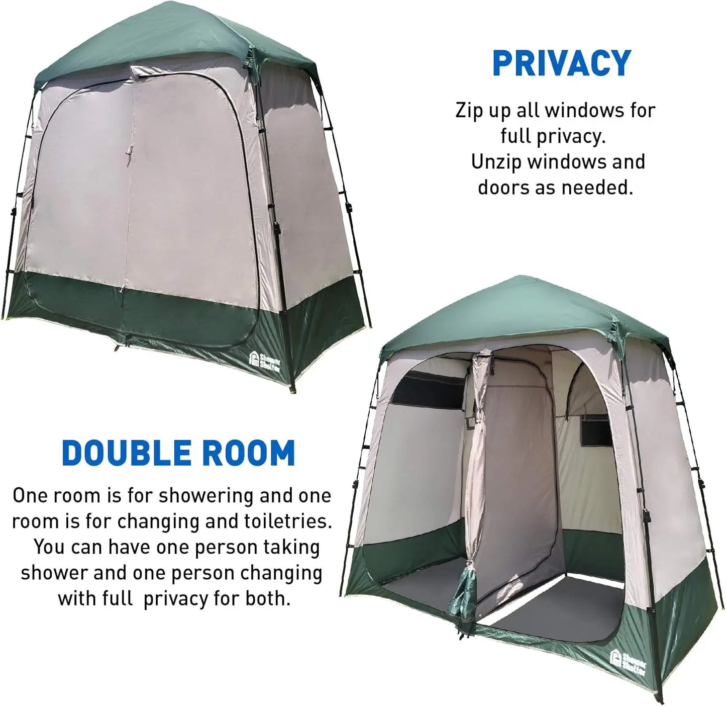 Portable Outdoor Pop-Up Shower Tent Enclosure