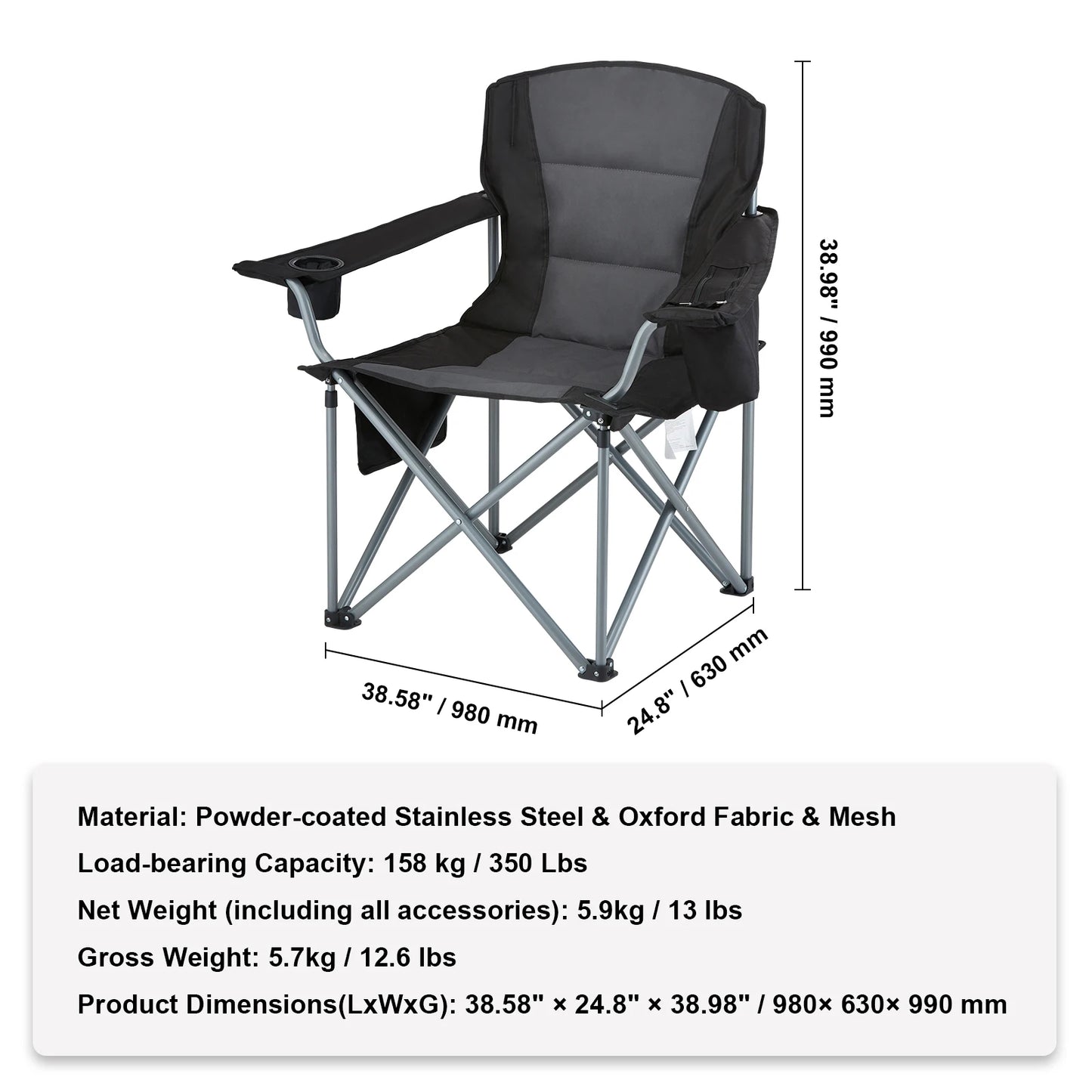Poetable Camping Folding Chair for Adults
