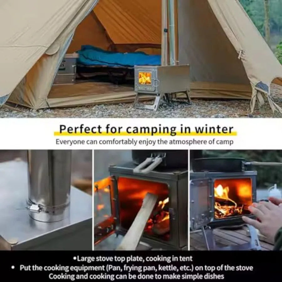 Portable Wood Burning Light Weight Camping Stove