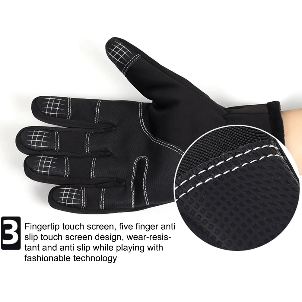 Electric Winter Outdoor Cycling, Running Nonslip Motorcycle Gloves