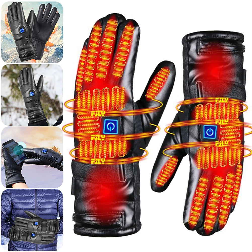 Waterproof Rechargeable Electric Heated Winter Gloves