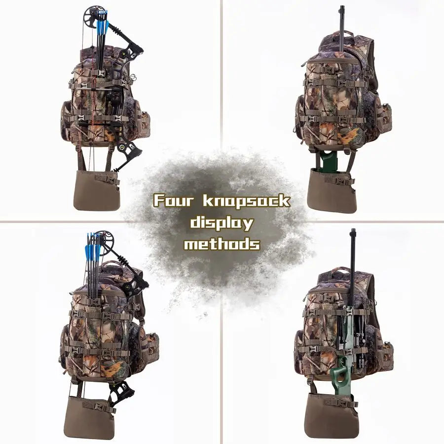 Large Hunting Backpack with padded weapon pouch