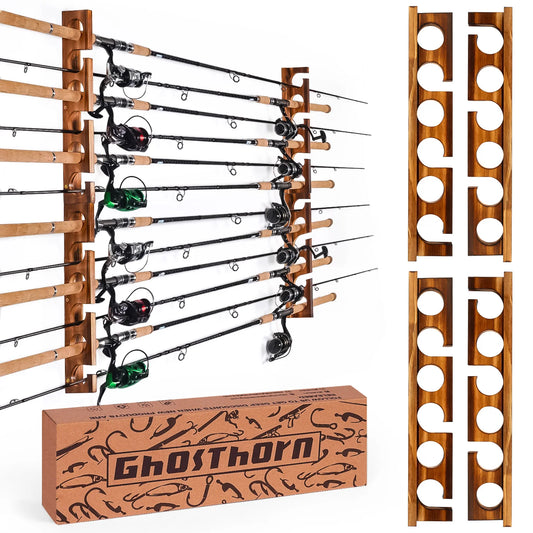 12 Rods Fishing Pole Rod Racks Wall