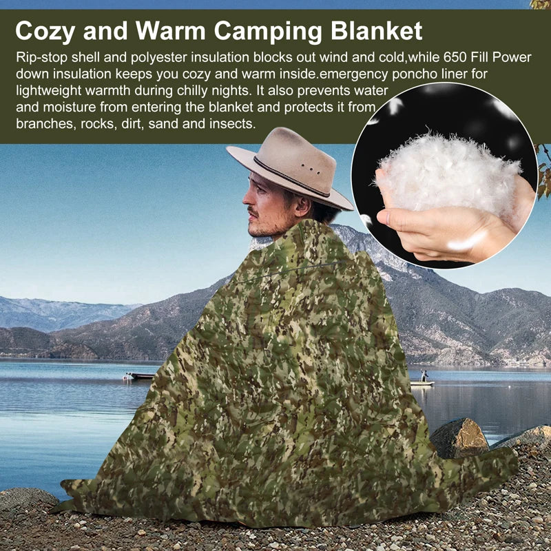 Camping Hunting Camouflage Water Repellent Poncho
