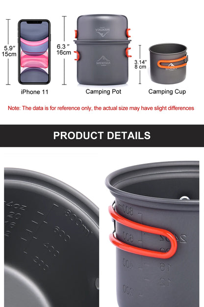 Back Packing  Complete Outdoor Cookware Set