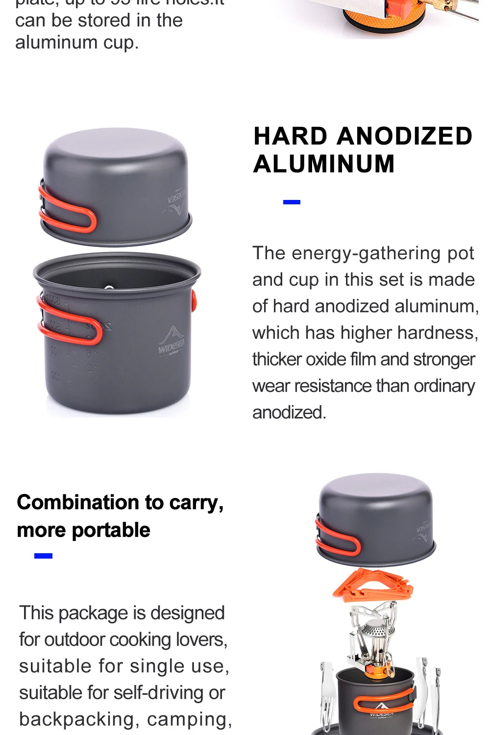 Back Packing  Complete Outdoor Cookware Set