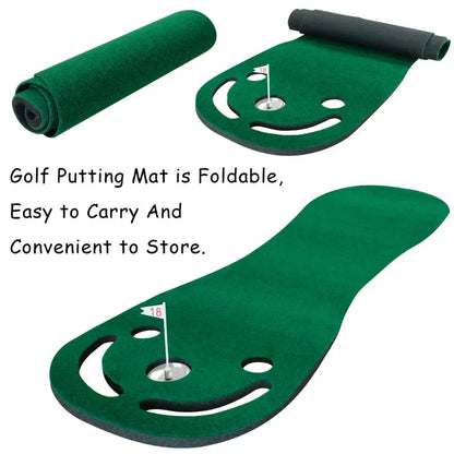 indoor Outdoor Training Putting Green Mats Set