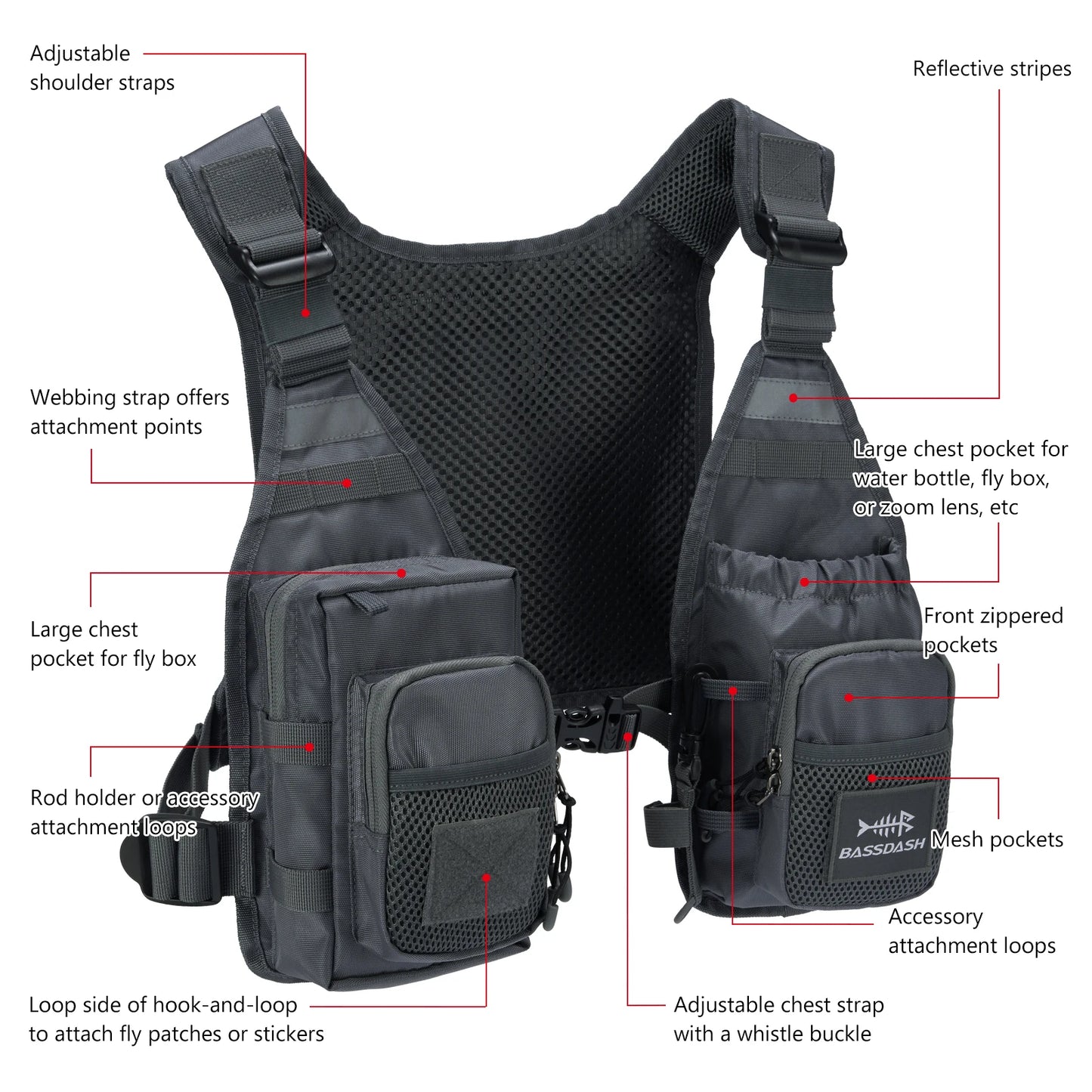 Great Light Flyfishing Vest for Men & Women