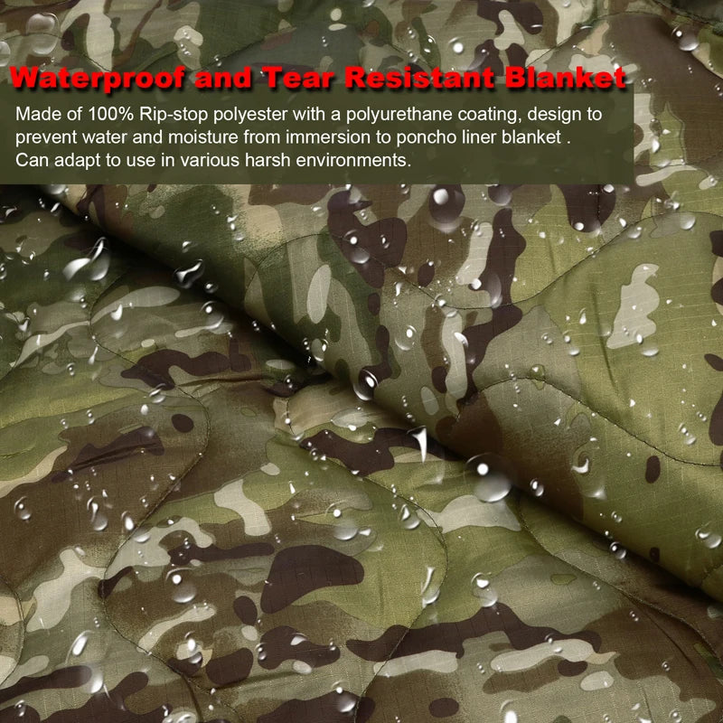Camping Hunting Camouflage Water Repellent Poncho