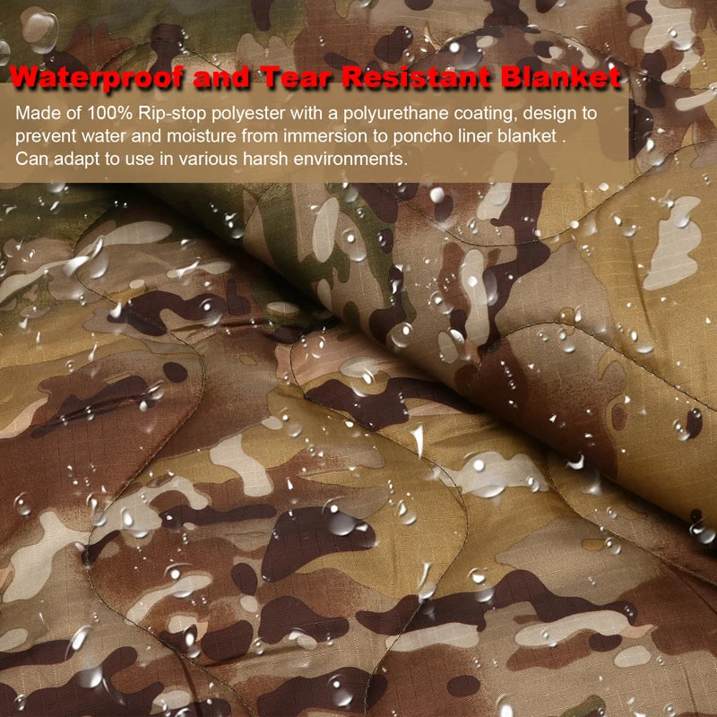 Camping Hunting Camouflage Water Repellent Poncho