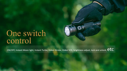 Rechargeable 2100lm LED Long Range Flashlight