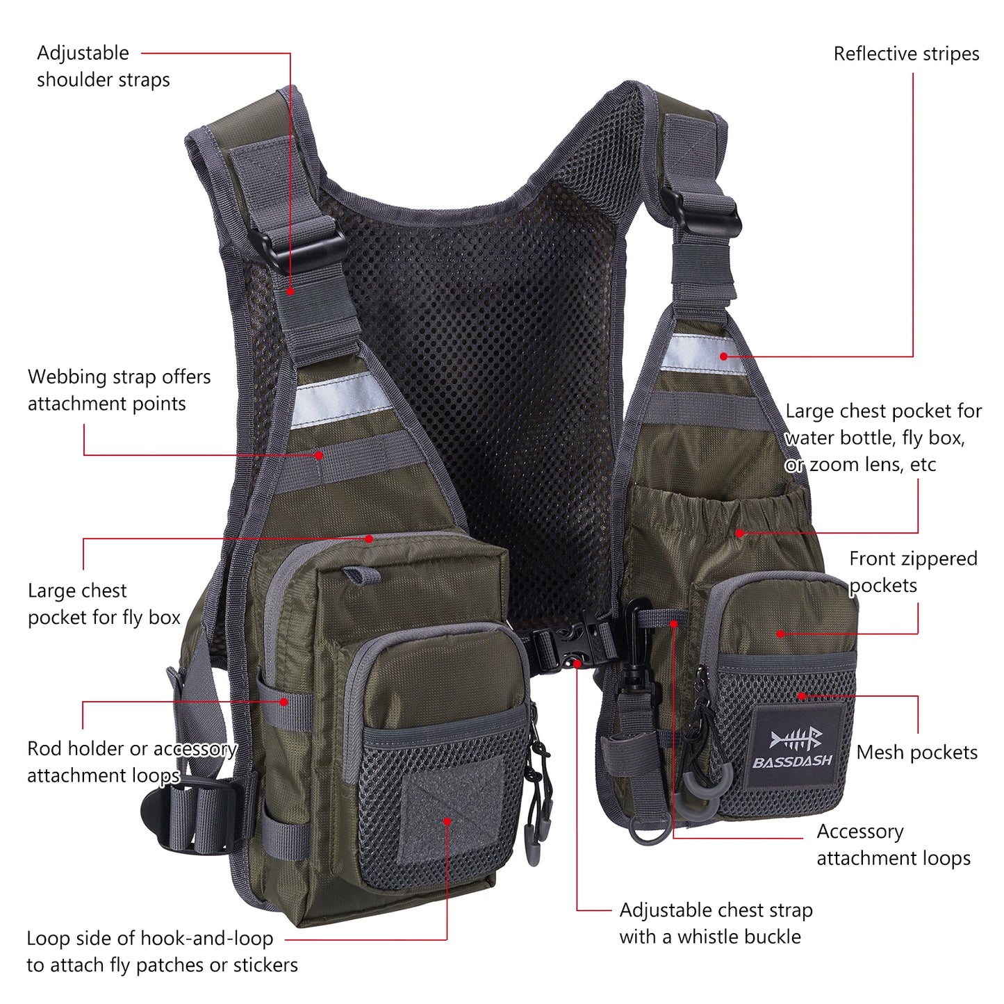 Great Light Flyfishing Vest for Men & Women
