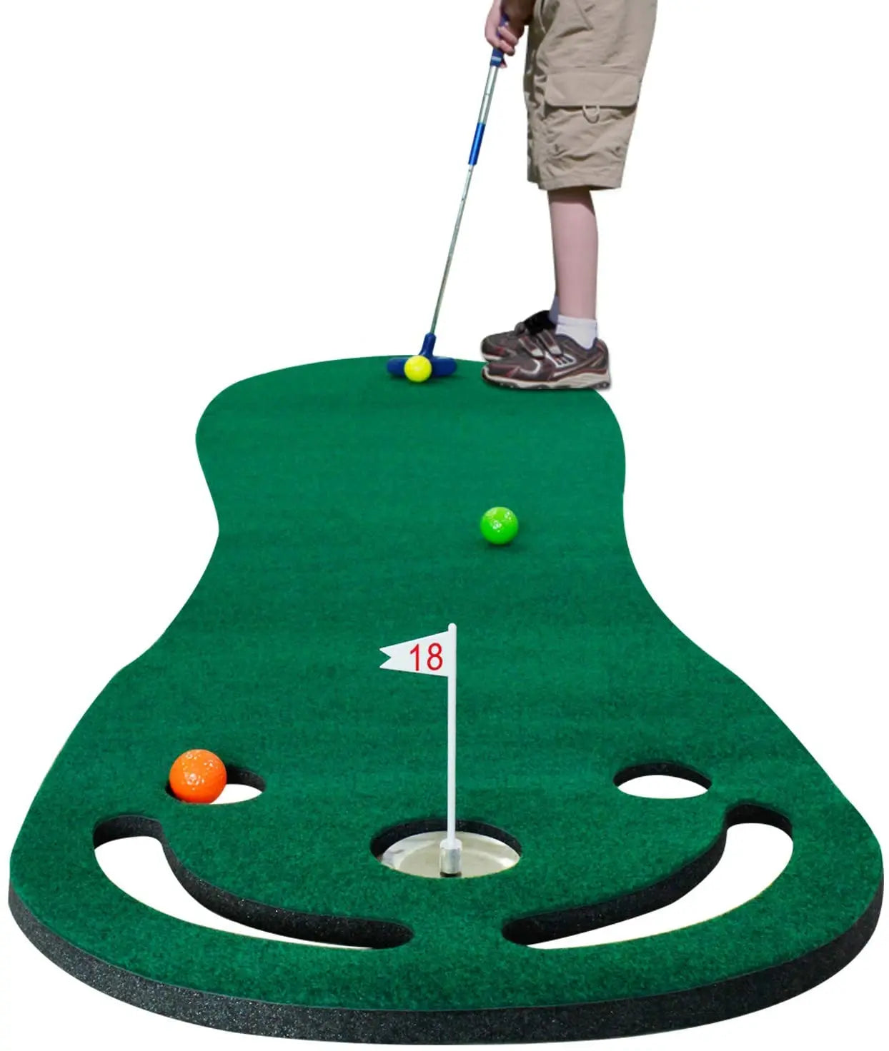 indoor Outdoor Training Putting Green Mats Set