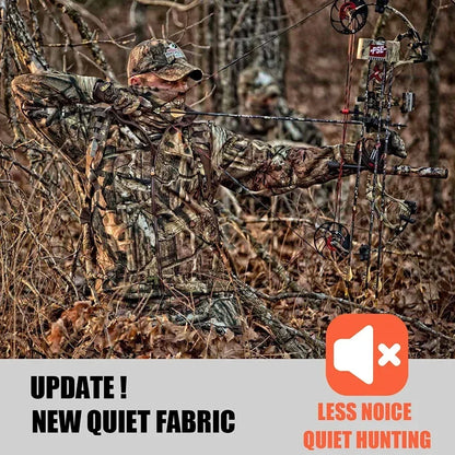 Men's Warm Waterproof Silent Camo Hunting Jacket