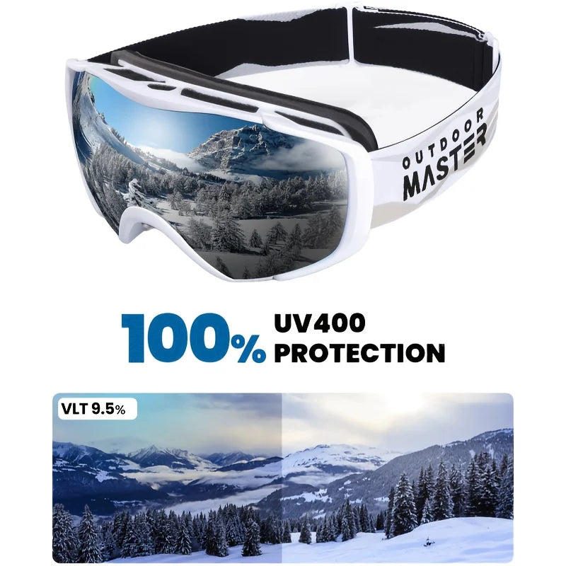 Outdoor Master Ski and Snowboard Goggles OTG Anti-Fog