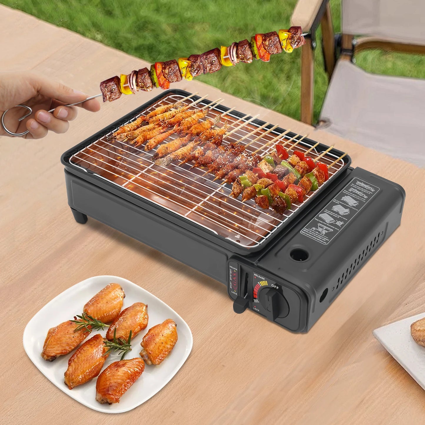 Portable LPG/Butane Gas Grill