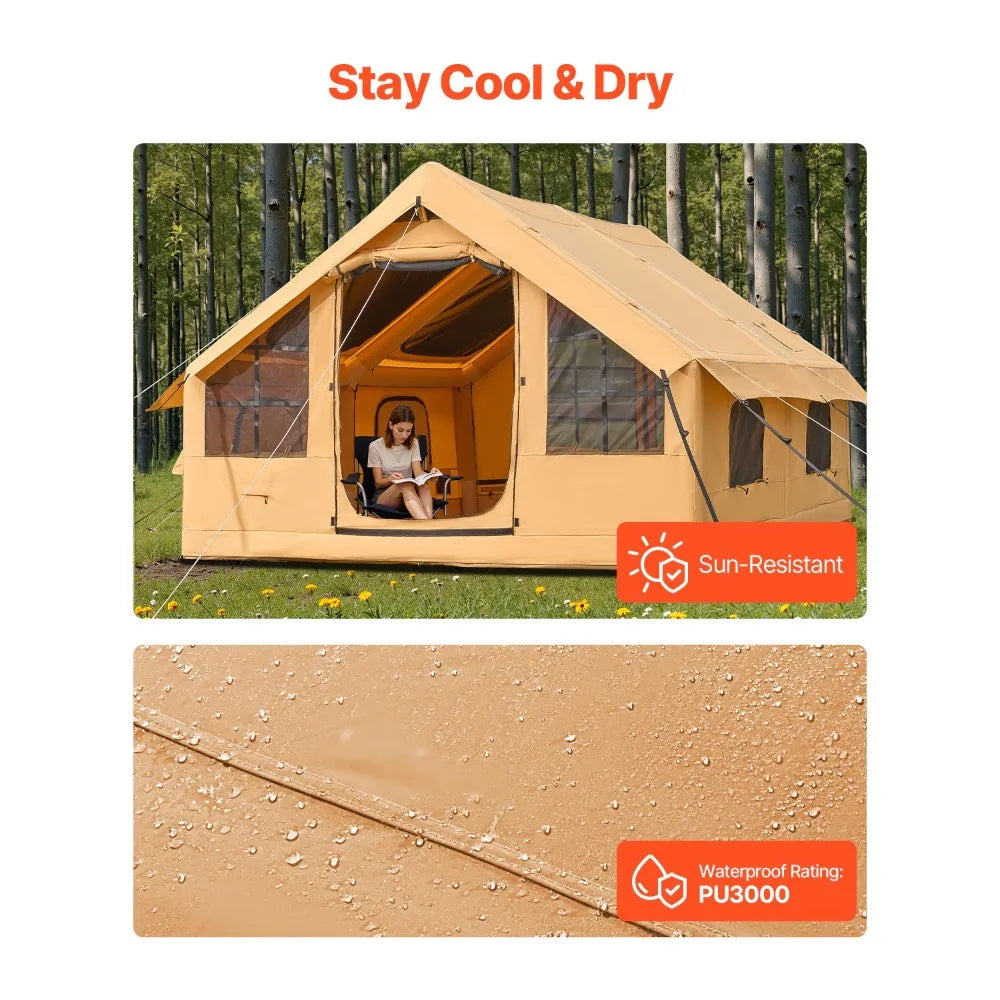 Spacious Inflatable Tent for Family Camping