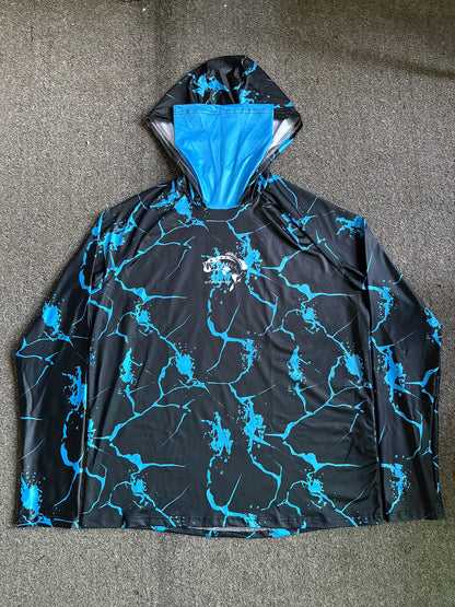 Men Fishing Long Sleeve Hoodie Sailing Shirt