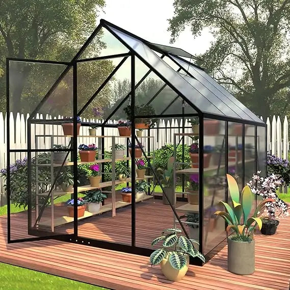 6 x 8 FT Polycarbonate Greenhouse For Growing Plants