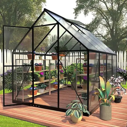 6 x 8 FT Polycarbonate Greenhouse For Growing Plants