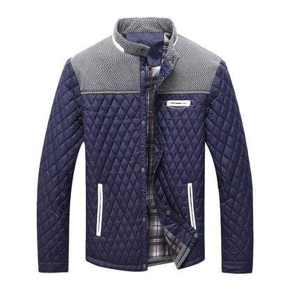 Men's Lightweight Winter Warm Bomber Quilted Coat L