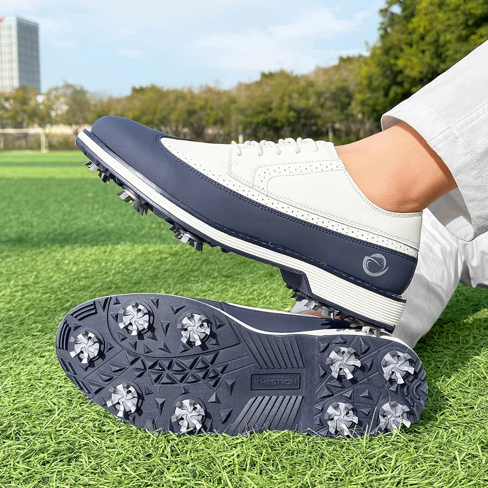 New Men Spiked Walking Golf Shoes Size 7-14