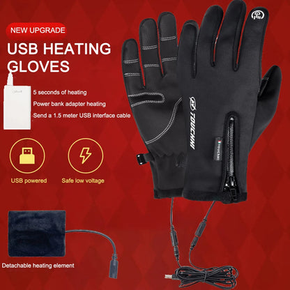 Electric Winter Outdoor Cycling, Running  Nonslip Motorcycle Gloves