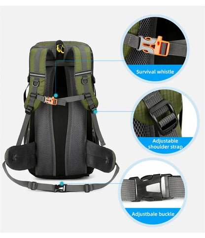 50L Waterproof Large Hiking Men Large Rucksack