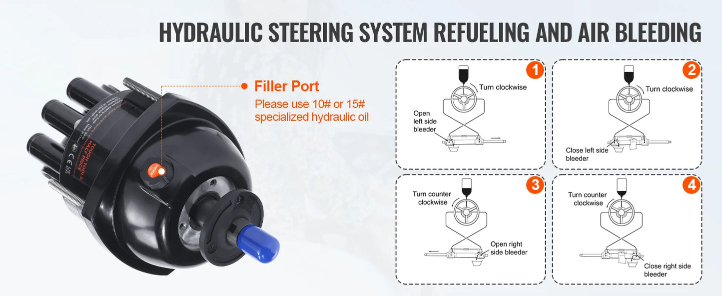 Hydraulic Outboard Steering Kit 90HP/150HP/300HP