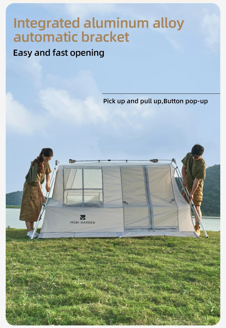 5.9 Outdoor Camping Vinyl Rainproof Sunscreen Tent