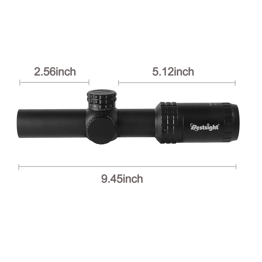 1-5X24 Tactical Optical Rifle Scope Red and Green Illuminated