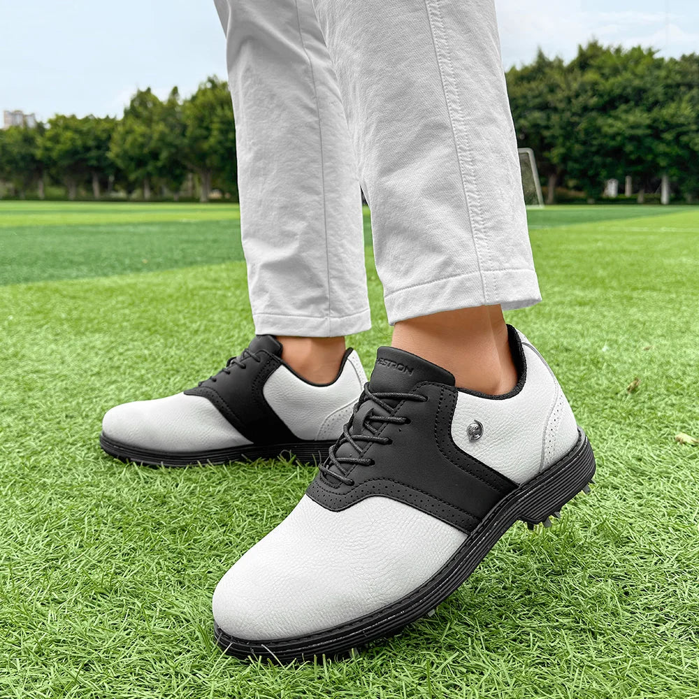 Golf Spiked Sneakers Walking Footwears for Golfers