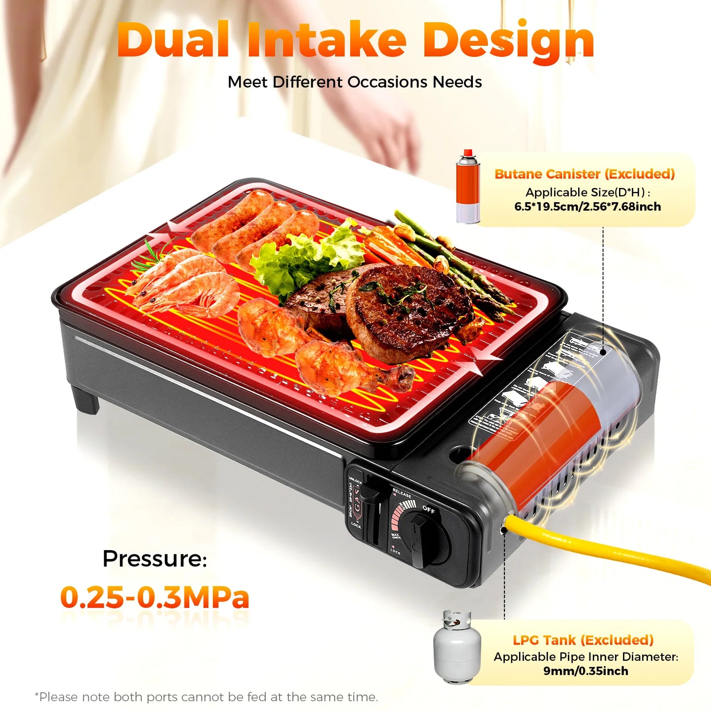 Portable Gas Camping Grill Butane Gas Stove For