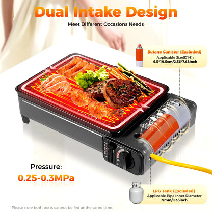 Portable Gas Camping Grill Butane Gas Stove For