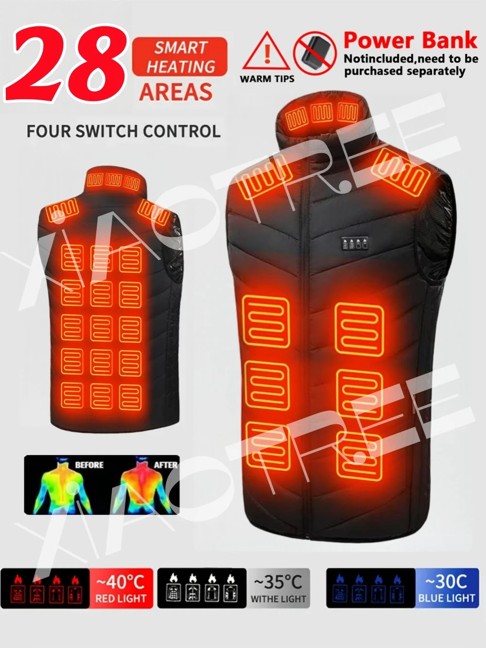 Heated Winter Womens /Men Electric Coats and Vests