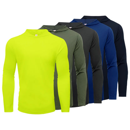 Men's five piece sports long sleeved T-shirt,