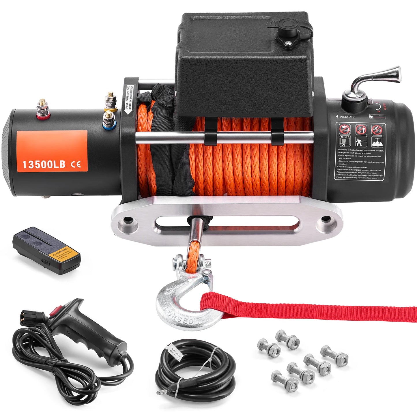 13500lbs Electric Car Truck Winch /80ft cable