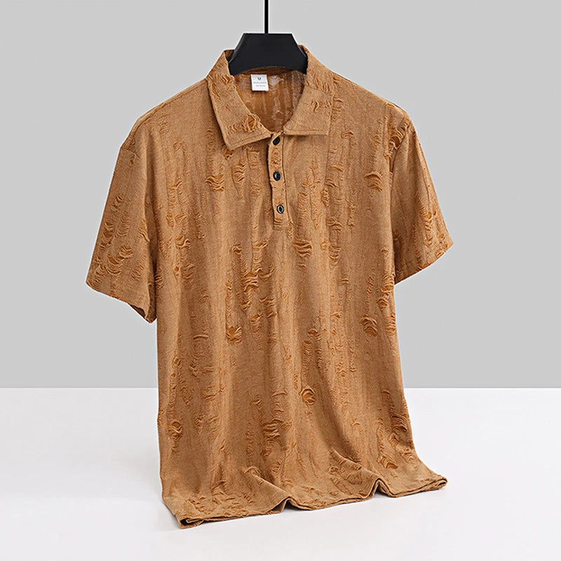 Men s Casual Short Sleeve V- Neck T-Shirts