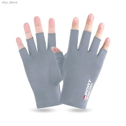 1 Pair Anti-UV Men Women Fishing Gloves Sunscreen