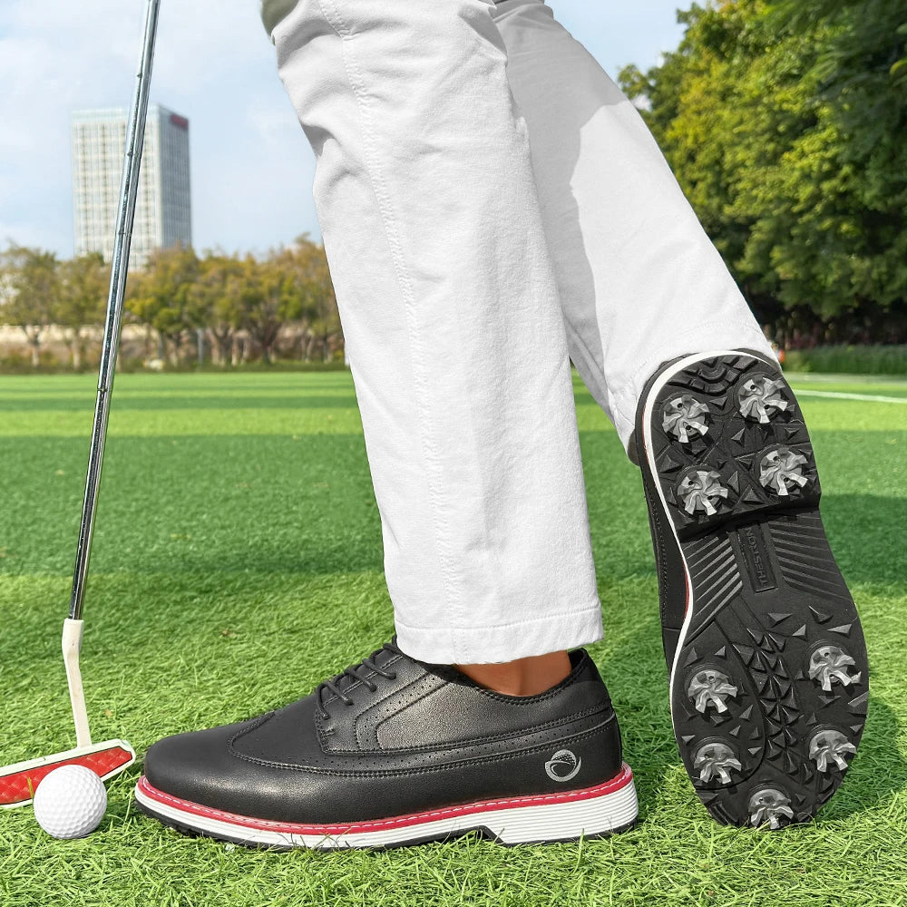 New Men Spiked Walking Golf Shoes Size 7-14