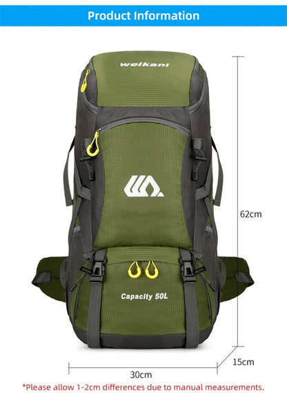 50L Waterproof Large Hiking Men Large Rucksack