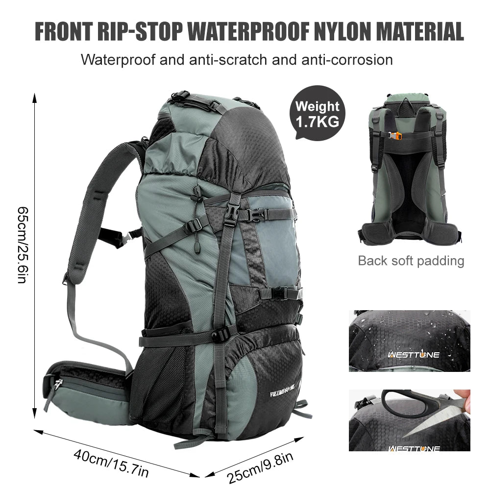 Explorer Internal Frame Backpack with Rain Cover