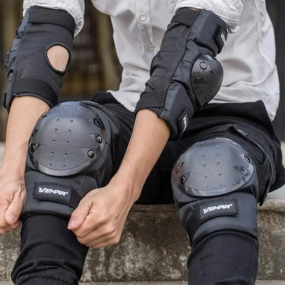 Knee and Elbow Motorcycle Protective Gear Set