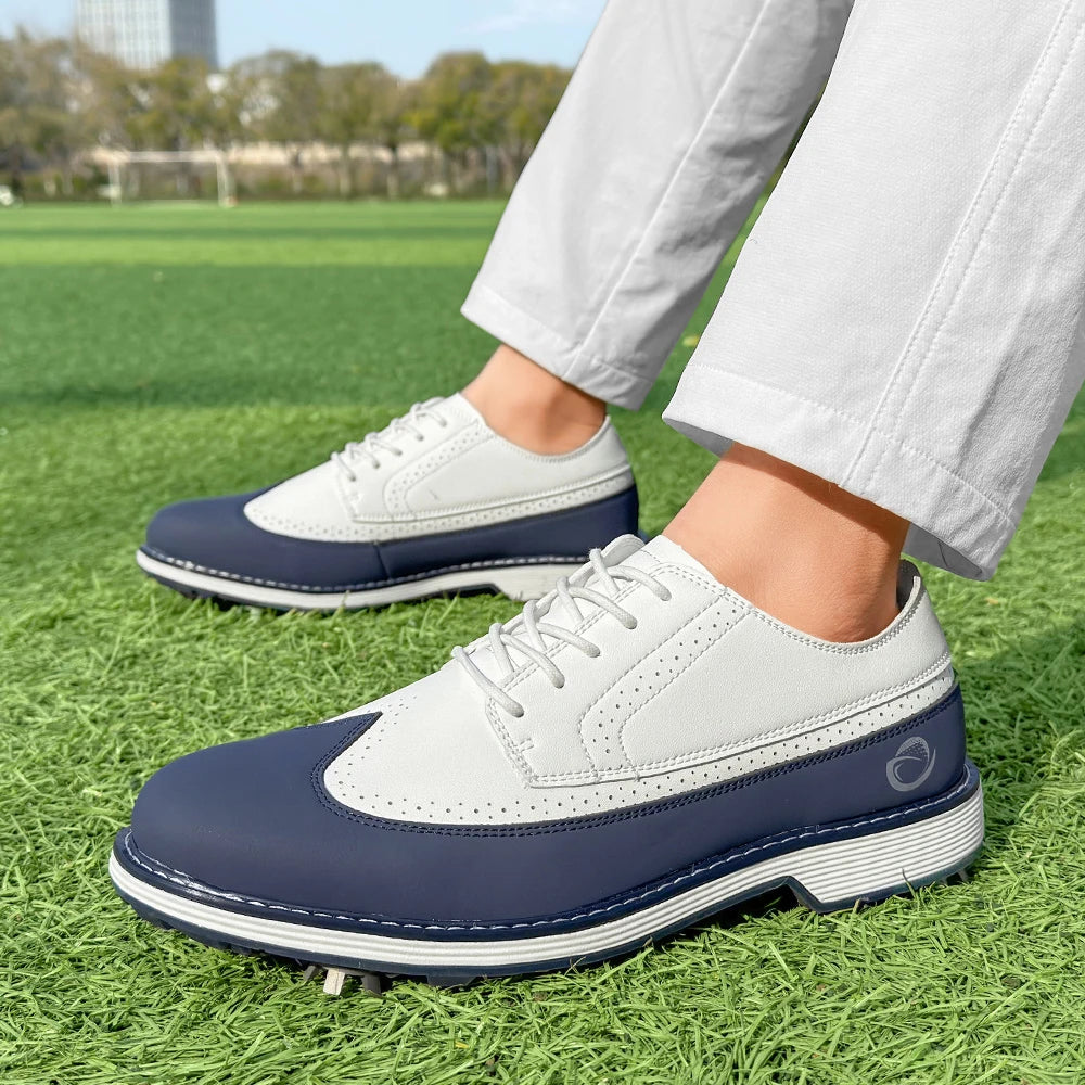 New Men Spiked Walking Golf Shoes Size 7-14